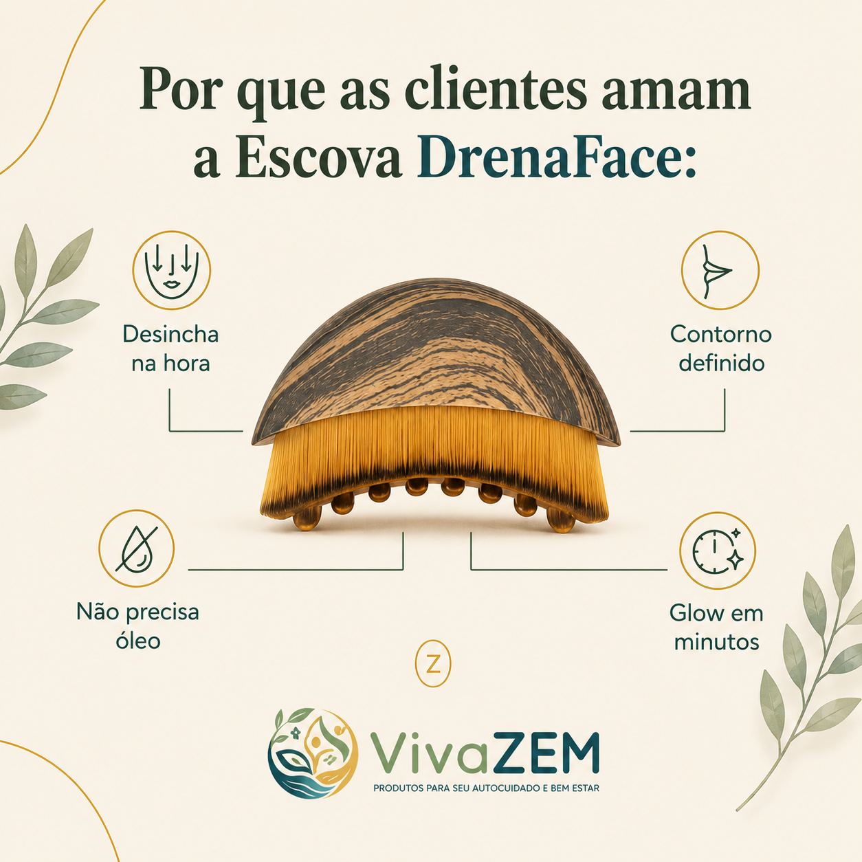 DrenaFace – Escova de Drenagem Linfática Facial — imagem 2