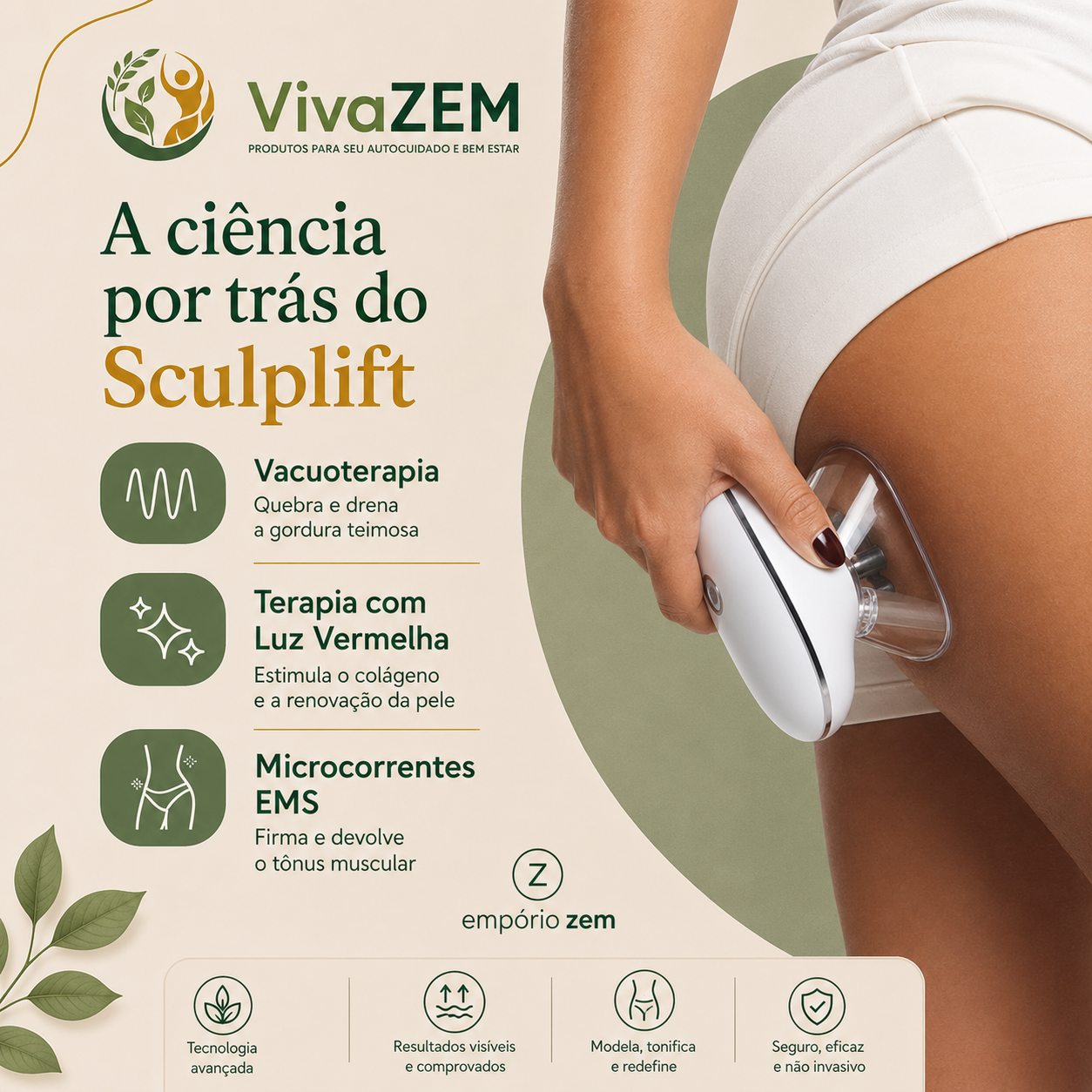 SculpLift - Dispositivo 3 em 1 para Flacidez Localizada — imagem 4