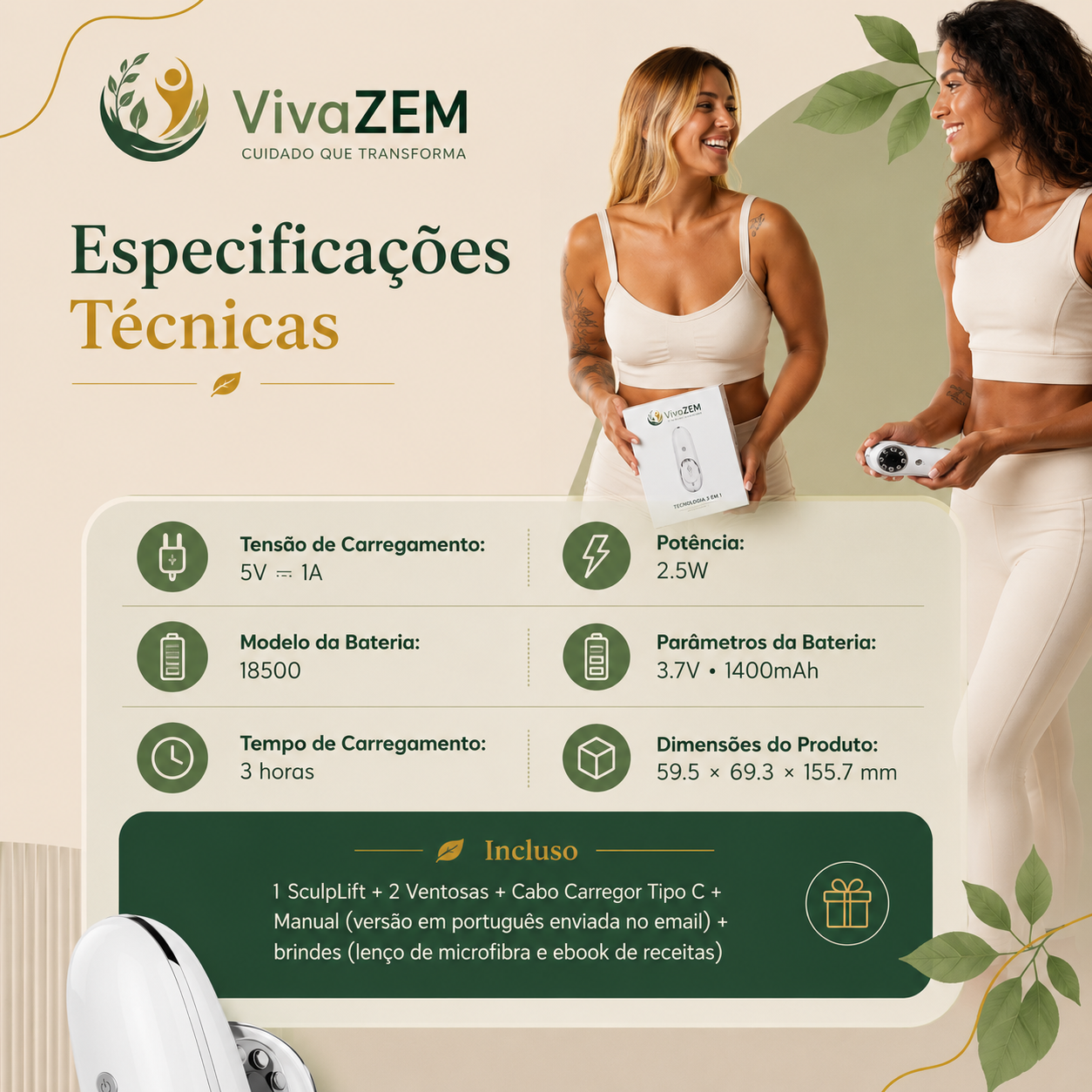 SculpLift - Dispositivo 3 em 1 para Flacidez Localizada — imagem 6