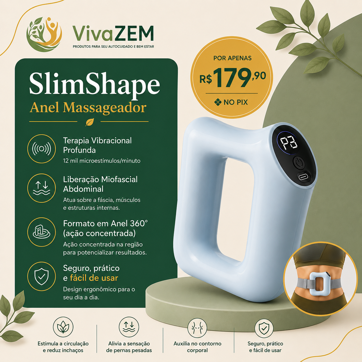 SlimShape - Anel Massageador — imagem 3